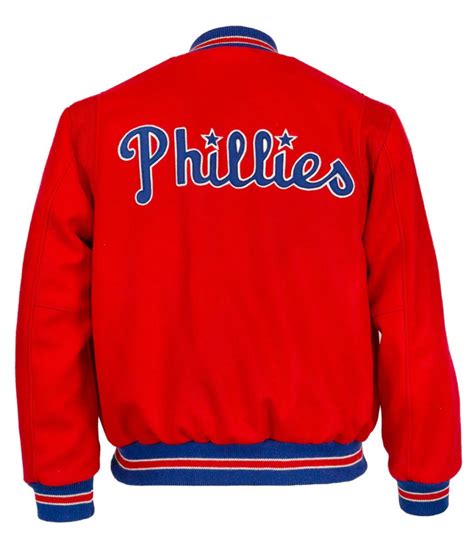 Red Wool Varsity Philadelphia Phillies Jacket Jackets Masters