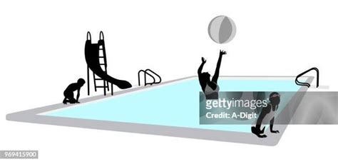 Kids In Swimming Pool Silhouette Photos And Premium High Res Pictures