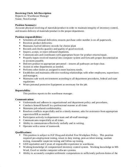 Free 10 Sample Warehouse Job Description Templates In Pdf Ms Word