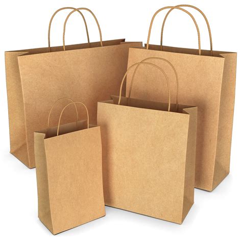 Bagkraft Brown Paper Bags With Handles Mixed Size 100 Recyclable Kraft Paper Ideal For