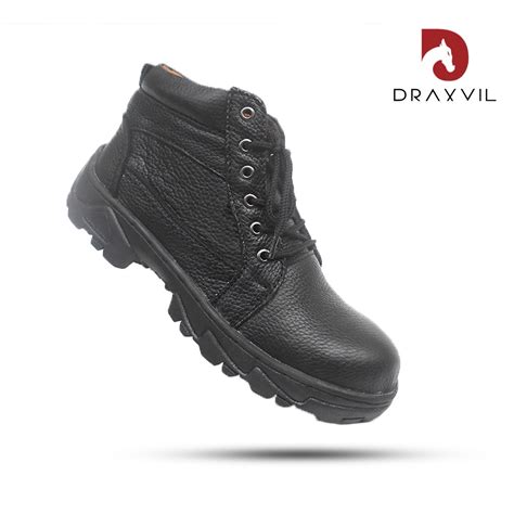 Jual Draxvil Kulit Sapi Asli Sepatu Kerja Safety Pendek Draxvil