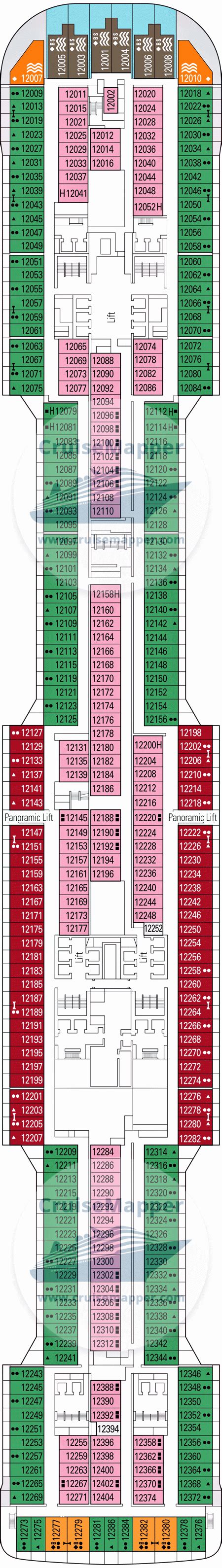 MSC Cruises Virtuosa Deck Plan