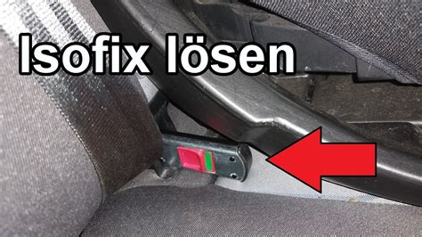 Isofix Base ausbauen Isofix lösen Kindersitz entfernen Anleitung