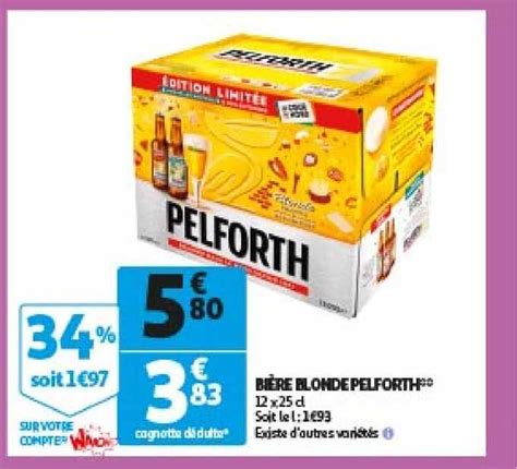 Promo Bière Blonde Pelforth chez Auchan Direct iCatalogue fr