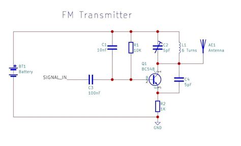 Simple Fm Transmitter Schematic