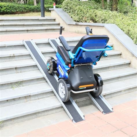 8ft Lightweight High Strength Aluminium Telescopic Wheelchair Mobility Scooter Ramps China