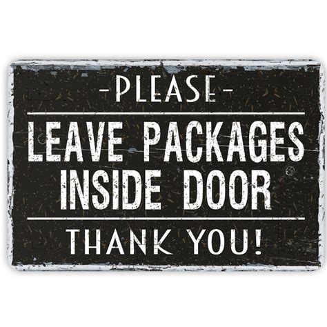 Please Leave Packages On Porch Sign Etsy