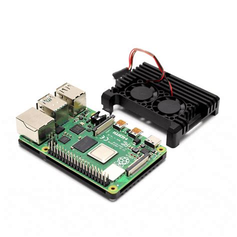 Raspberry Pi 樹莓派 第4代 4 Model B 樹梅派創客專用雙風扇散熱 鋁合金金屬外殼 Pchome 24h購物