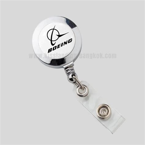 Clip On Badge Holder Boeing White Kisslanding Aeroshop Bangkok Thailand