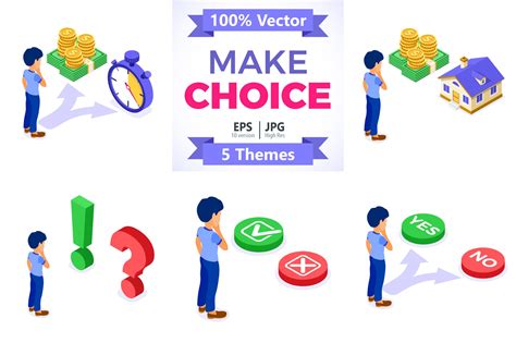 Man Faced With Choice 904738 Illustrations Design Bundles