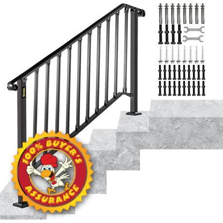 Winnola Happybuy Handrails For Outdoor Steps Fit Or Steps