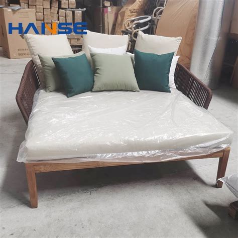 Hotel Rattan Hanse Carton Standard Packing Pool Chaise Lounge Sun Bed