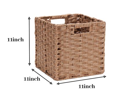 Amazon Dullemelo Wicker Baskets For Shelves X Foldable