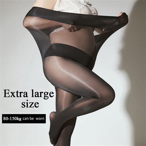 Womens Sexy Sheer Oil Shiny Glossy Pantyhose Tights Stockings Hosiery