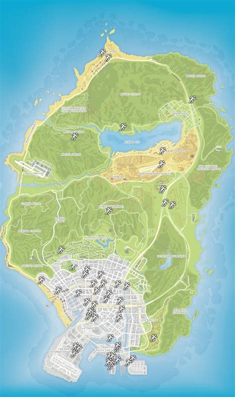 Alle 50 Stunt Jump Locations In Gta 5 Karte And Führer 🌇 Gta Xtreme