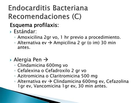 PPT Profilaxis Antibiótica y Anticoagulación en Procedimientos