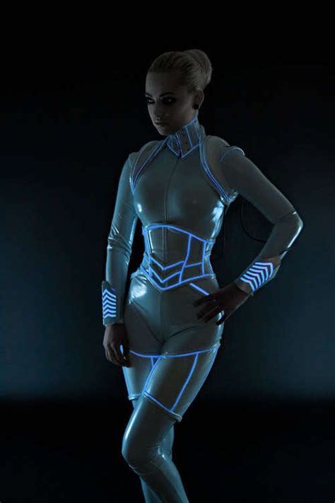 Tron Inspired Illuminated Costumes Cyberpunk Fashion Futuristic