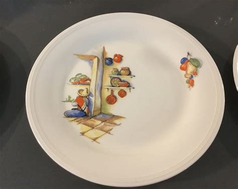 Edwin Knowles Plates Set Of 4 Southwestern Plates Featuring Kitchen