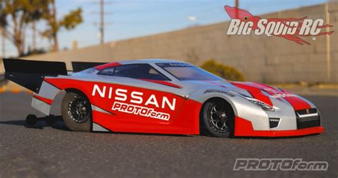 Video Protoform Nissan Gt R R Pro Mod Clear Body Big Squid Rc