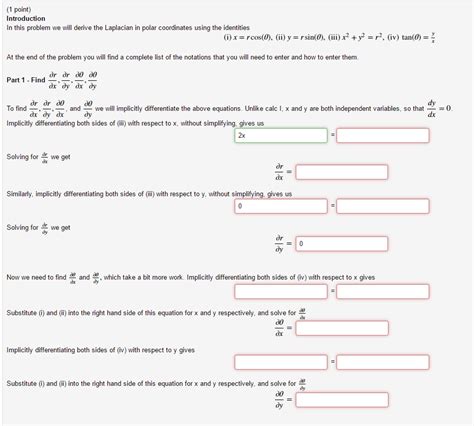 Solved In this problem we will derive the Laplacian in polar | Chegg.com