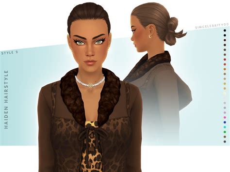 The Sims Resource Haiden Hairstyle Style En Mode Femme