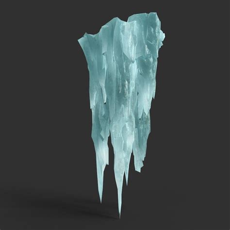 3d Asset Low Poly Sharp Ice Column 07 Cgtrader