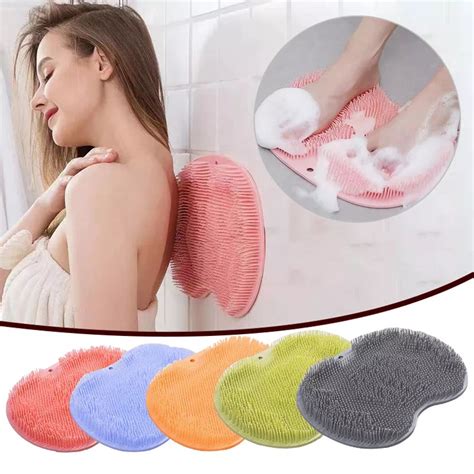 Brosse De Nergie Du Dos En Silicone Grattoir De Douche Polym Res De