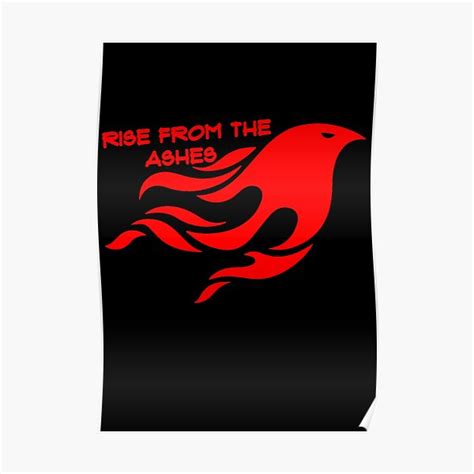 Phoenix Rise From The Ashes Logo Poster For Sale By Trailblaxer