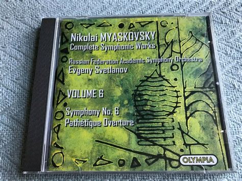 Myaskovsky Vol Symphony No Pathetique Overture Cd