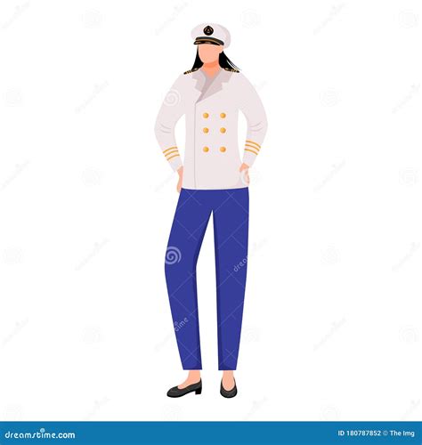 Sailor Flat Vector Illustration Stock Vector Illustration Of Discovery Boatswain 180787852