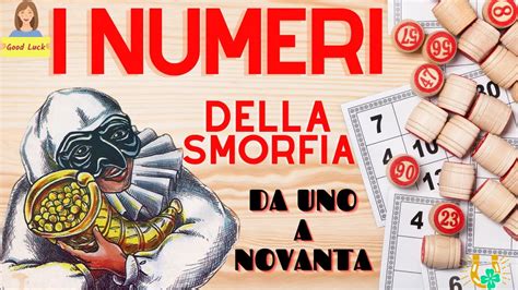 I Numeri Della Smorfia Napoletana Italian Smorfia Numbers Da A