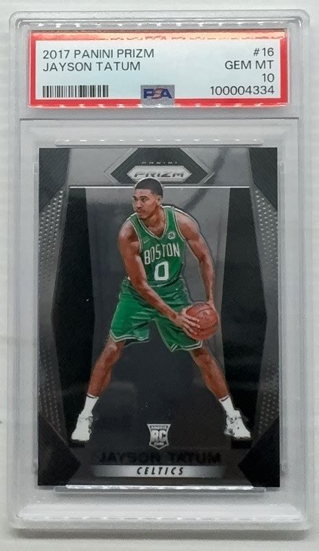 2017 18 Prizm Jayson Tatum Rookie RC 16 PSA 10 GEM MINT Boston Celtics