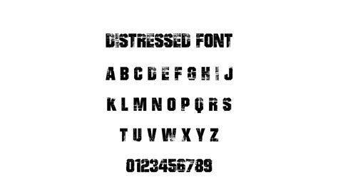 Distressed Font Svg Grunge Font Svg Distressed Alphabet Svg Grunge