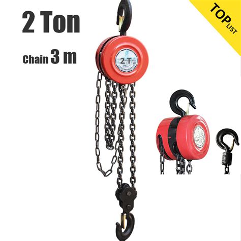 Chain Block 2ton 3tons 1ton With 3 Meters Chains Crane Hoist Manual