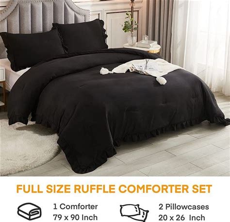 China Custom Black Ruffle Comforter Set Manufacturers Suppliers