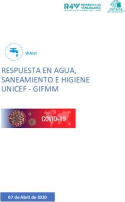 Respuesta En Agua Saneamiento E Higiene Unicef Gifmm Wash De