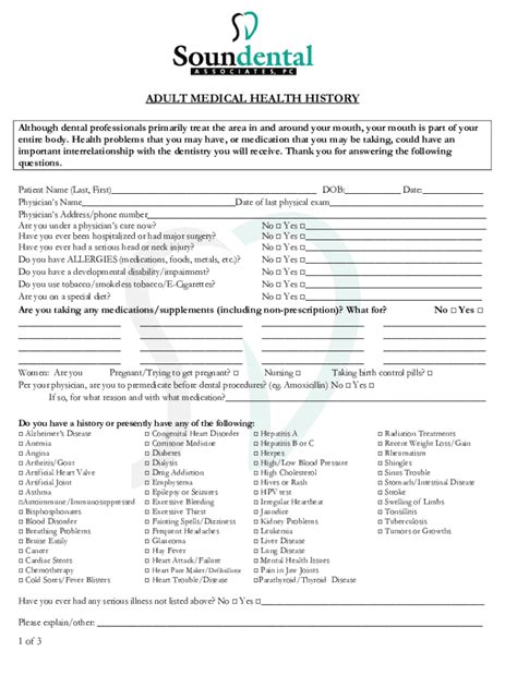 Fillable Online Patient Application For HealthLink Dental Clinic Fax