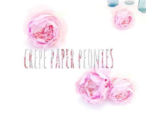 Crepe Paper Peonies Tutorial