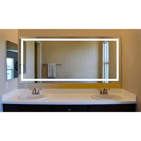 Terra Led Wall Mount Lighted Vanity Mirror Featuring Ir Sensor Rocker