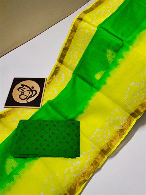 Pure Kota Silk Shibori Sarees Siri Designers