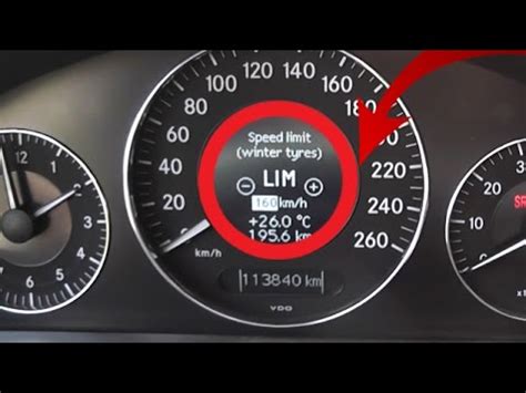 How To Remove Or Change Speed Limit On The Mercedes E Class W211 W211