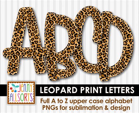 Animal Print Letters Clipart To Print