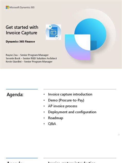 Dtt120ext Get Started With Invoice Capture For Dynamics 365 Finance Pdf