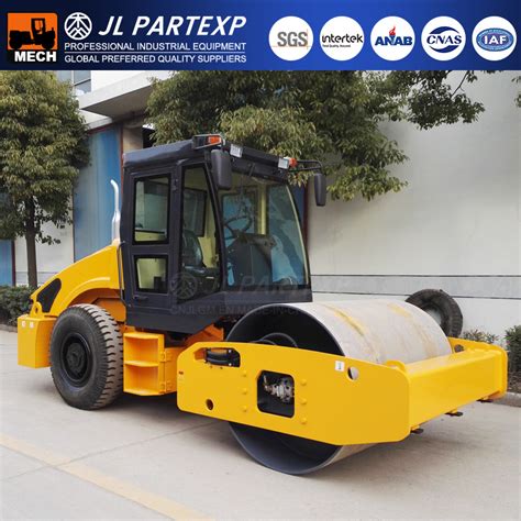 8 Ton Road Roller Cabin Damper Tyre Drives Single Steel Wheel Vibratory