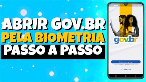 Como Abrir Aplicativo Gov br Pela Biometria Impressão Digital YouTube