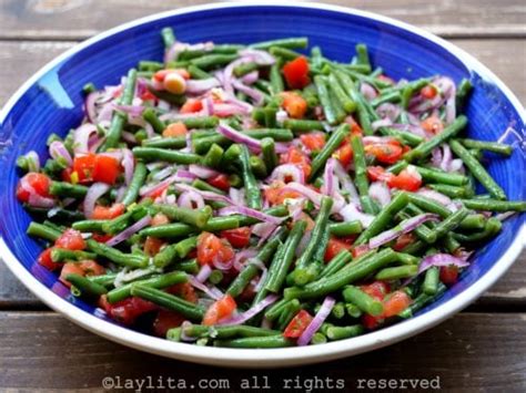 Ensalada De Vainitas Jud As Verdes Ejotes Con Tomate Laylita