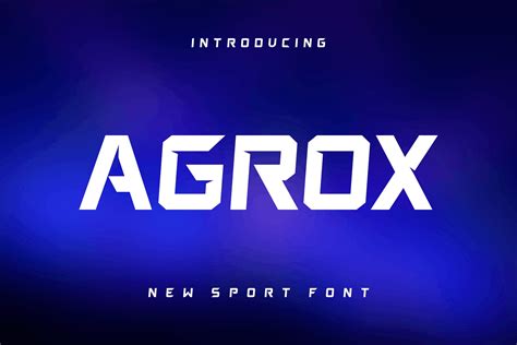 Agrox Regular Font Xfontspro