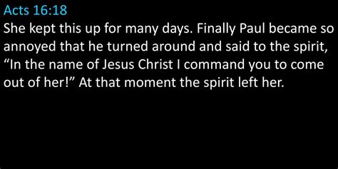 Acts 16 16 17 Once When We Paul Silas Luke And Others Were Going To The Place Of Prayer We