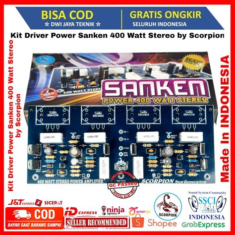 Jual Kit Driver Power Sanken 400 Watt Stereo By Scorpion Shopee Indonesia