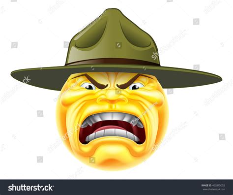 Cartoon Angry Emoji Emoticon Army Boot 库存矢量图（免版税）403875052 Shutterstock